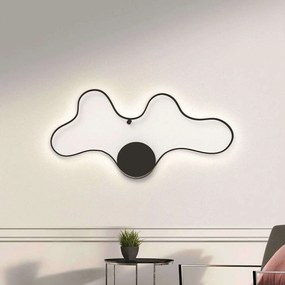 Φωτιστικό-Πλαφονιέρα Clara/GC 33229 130x70cm 54W Black Sikrea Metal,Acrylic