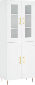 vidaXL Ντουλάπι Λευκό 69,5x34x180 εκ. από Επεξεργασμένο Ξύλο