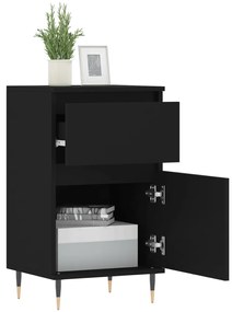 vidaXL Ντουλάπια 2 τεμ. Μαύρα 40 x 35 x 70 εκ. από Επεξεργασμένο Ξύλο
