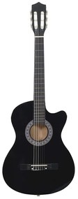 vidaXL Κιθάρα Western Classical Cutaway με 6 Χορδές Μαύρη 38&quot;