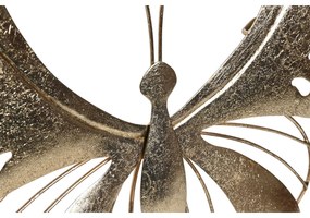 Διακόσμηση τοίχων Home ESPRIT Χρυσό Πεταλούδα 36 x 3 x 26 cm (4 Μονάδες)