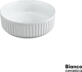 Bianco Ceramica Etna-S 33136 White Ø36 - Επιτραπέζιος νιπτήρας μπάνιου