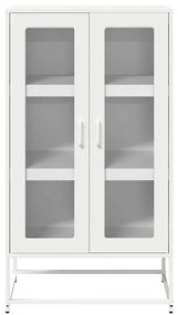 vidaXL Highboard Λευκό 68x39x123 cm Ατσάλι