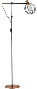 Φωτιστικό Δαπέδου Adept 77-8349 49x25x165cm 1xE27 60W Black-Gold Homelighting Metal