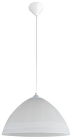 Κρεμαστό Φωτιστικό Οροφής 1xΕ27 Γυαλί Φ24cm PDA 1147 Arlight-83480-Λευκό 83480
