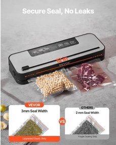 VEVOR 5-in-1 Vacuum Sealer Machine Fast-Compact Automatic Food Saver 100W 10 Bag