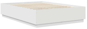 vidaXL Σκελετός Κρεβατιού Λευκό 150 x 200 cm Επεξεργασμένο ξύλο