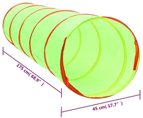 Παιδικό Τούνελ Πράσινο 175 εκ. από Πολυεστέρα με 250 Μπάλες - Πράσινο
