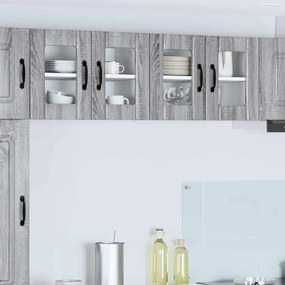 vidaXL Ραφιέρα τοίχου LUCCA 2 τμχ. Γκρι Sonoma Επεξεργασμένο Ξύλο