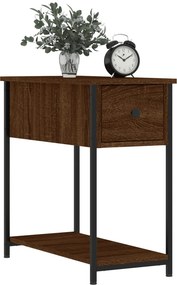 vidaXL Κομοδίνα 2 τεμ. Καφέ Δρυς 30 x 60 x 60 εκ. από Επεξεργ. Ξύλο