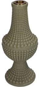 Κηροπήγιο ArteLibre Χάντρες Πράσινο Polyresin 10x10x23.3cm