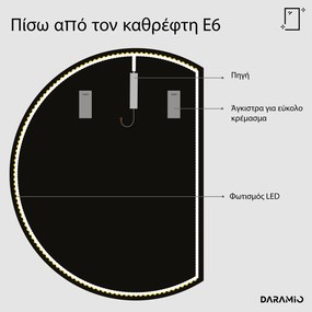 Στρογγυλός καθρέφτης με Φως LED E6