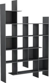 Βιβλιοθήκη Manco pakoworld ανθρακί 122x25.5x188εκ