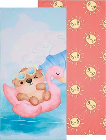 Παιδική Πετσέτα Θαλάσσης Microfiber 2 Όψεων (70x140) Kentia Versus Float 2512