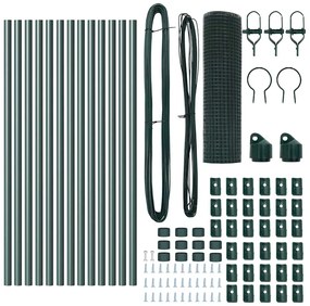 vidaXL Στύλος Περιφράξεων Πράσινο 25 x 0,5 m (16 x 16 mm πλέγμα)