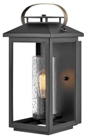 Φανάρι Απλίκα Φωτιστικό Τοίχου 1xE27 IP44 44cm Atwater Quintiesse Elstead Lighting QN-ATWATER-M-BK Μαύρο