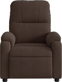 vidaXL Πολυθρόνα Ανακλινόμενη Καφέ Ύφασμα Μικροϊνών