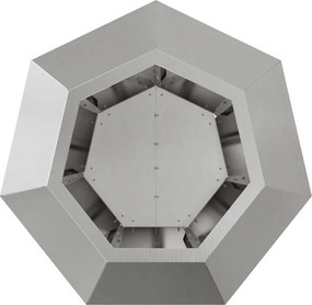 vidaXL Γλάστρα Ασημί 50 x 50 x 40 cm Ανοξείδωτο ατσάλι