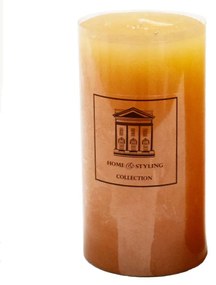 Κερί Marble 06-1816 Y13cm Orange Paraffin