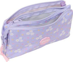 Κασετίνα Safta Bouquet Ροζ Λιλά 22 x 12 x 3 cm