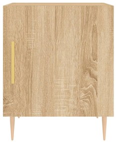 vidaXL Κομοδίνα 2 τεμ. Sonoma Δρυς 40x40x50 εκ. από Επεξεργασμένο Ξύλο
