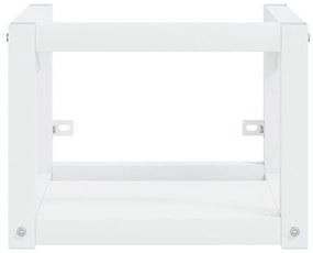 vidaXL Έπιπλο Μπάνιου Επιτοίχιο Λευκό 40 x 38 x 31 εκ. Σιδερένιο