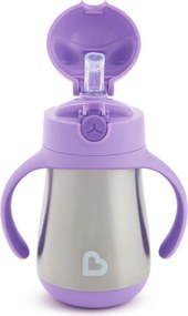 Παγούρι - Θερμός 237ml Με Καλαμάκι Munchkin Cool Cat Purple