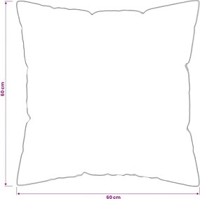 vidaXL Μαξιλάρι 2 τμχ. 60 x 60 cm Αυστραλιανό Μαλλί Λευκό