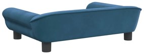 vidaXL Καναπές Παιδικός Μπλε 70 x 45 x 26 εκ. Βελούδινος