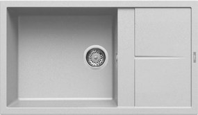 Elleci Unico 410 - Νεροχύτης Κουζίνας Γρανίτη 86x50 - Aluminium