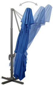 Ομπρέλα Κρεμαστή με Διπλή Οροφή Αζούρ Μπλε 400 x 300 εκ. - Μπλε