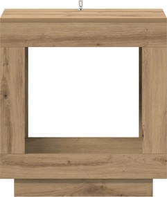 vidaXL Τραπεζάκι Πλευράς Artisan Δρυς 60 x 40 x 65 εκ.
