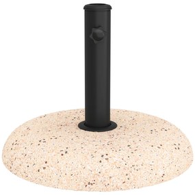 vidaXL Βάση Παρασόλ για Πόλους 37/42/52/58mm Κίτρινο Σκυρόδεμα 20 kg