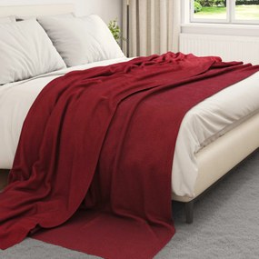 vidaXL Κουβέρτα Βεραμάν Κόκκινο 270 x 240 cm Μαλλί
