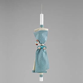 Λαμπάδα βάπτισης Αυτοκινητάκι με μπαλόνια