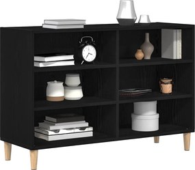 vidaXL Πλαϊνό γραφείο Μαύρη Οξυά 103,5 x 35 x 70 εκ.