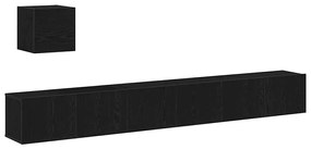 vidaXL Σετ επίπλου τηλεόρασης 4 pcs Μαύρη δρυς 80 x 30 x 30 εκ