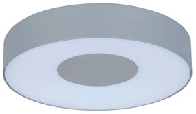 Φωτιστικό Τοίχου - Οροφής Ublo Round Large 6348101112 IP54 Led 3000K 45x263x263mm Matt Silver Lutec