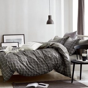 Σεντόνια Freddie (Σετ 4τμχ) Greige Melinen Υπέρδιπλo 230x270cm 100% Cotton Satin