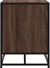 vidaXL Πάγκος παπουτσιών καφέ δρυς 100x40x53,5 cm