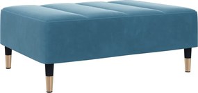 vidaXL Υποπόδιο Μπλε 77x55x31 εκ. Βελούδινο