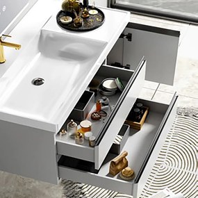 Martin Saron 100 Light Grey Plywood - Βαση Επιπλου με Νιπτήρα