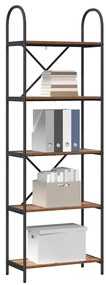 vidaXL Ράφι Βιβλίων Παλαιό ξύλο 60 x 30 x 183 εκ Επεξεργασμένο ξύλο