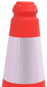 vidaXL Κώνοι Σήμανσης Ανακλαστικοί με Βαριά Βάση 4 τεμ. 50 εκ.