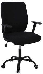 Πολυθρόνα BF3900 Γραφείου Μαύρη/Μαύρο Ύφασμα
