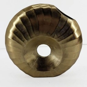 Βάζο Dione 029057 30x8x28cm Gold Αλουμίνιο