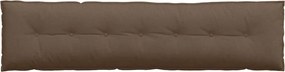vidaXL Μαξιλάρι Πλάτης Καφέ 200 x 19 x 50 εκ ύφασμα