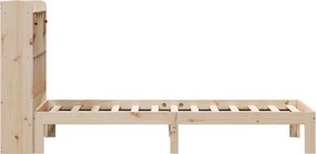 vidaXL Κρεβάτι Βιβλιοθήκη Χωρίς Στρώμα 75x190 εκ Μασίφ Ξύλο Πεύκο