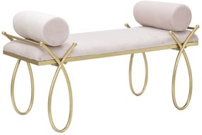 Ταμπουρέ Ροζ/Χρυσό RIBBON 49x112.5x53