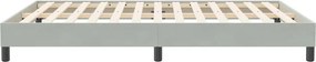 vidaXL Box Spring Κρεβάτι χωρίς στρώμα Ανοιχτό γκρι Βελούδινο